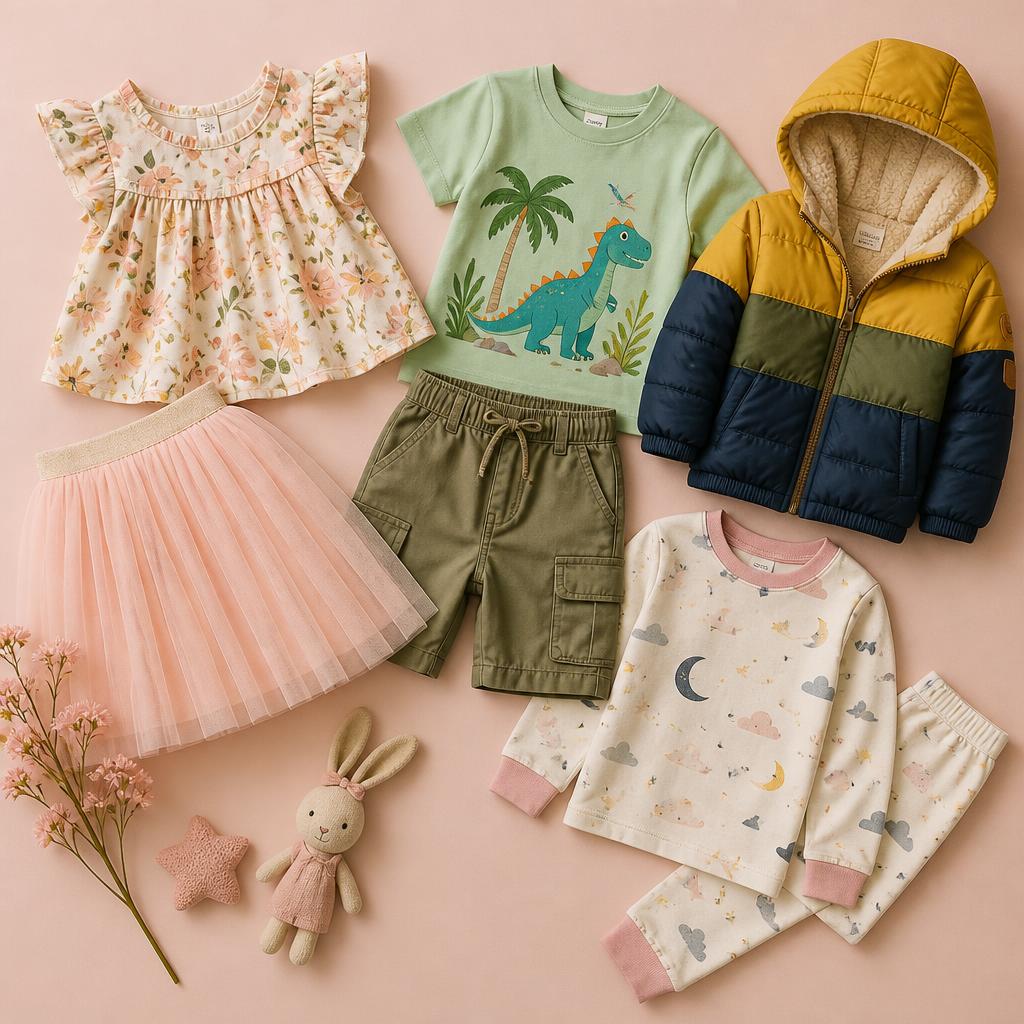Child wearing soft everyday clothing from Pam Jos