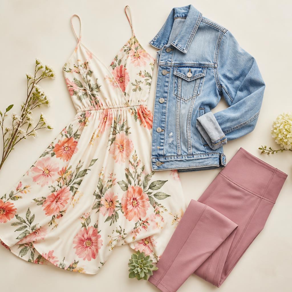 Woman wearing a relaxed everyday outfit from Pam Jos